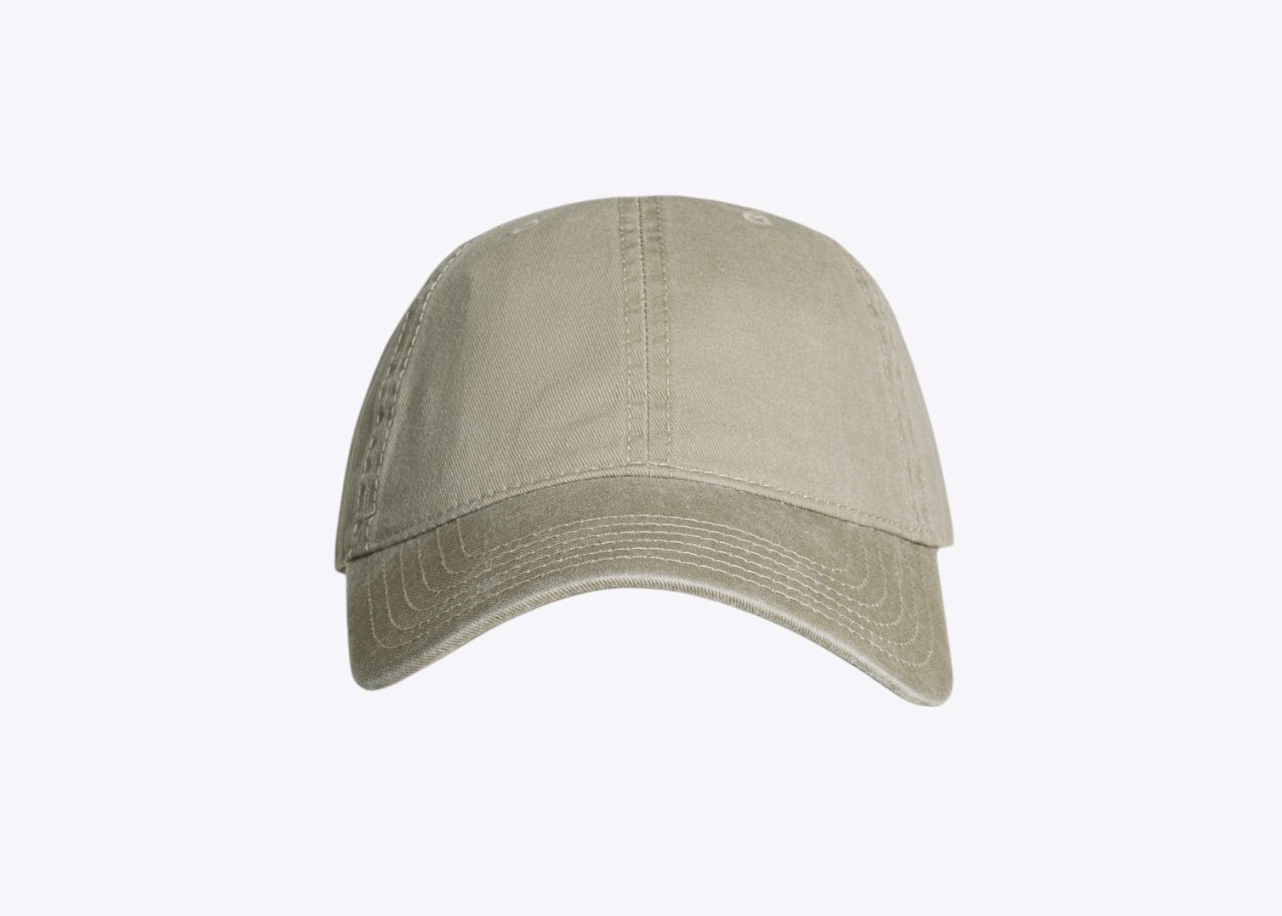 Otto Cap 18-711 Pigment Dyed Dad Hat in Khaki (size:one size fits most, view:front)
