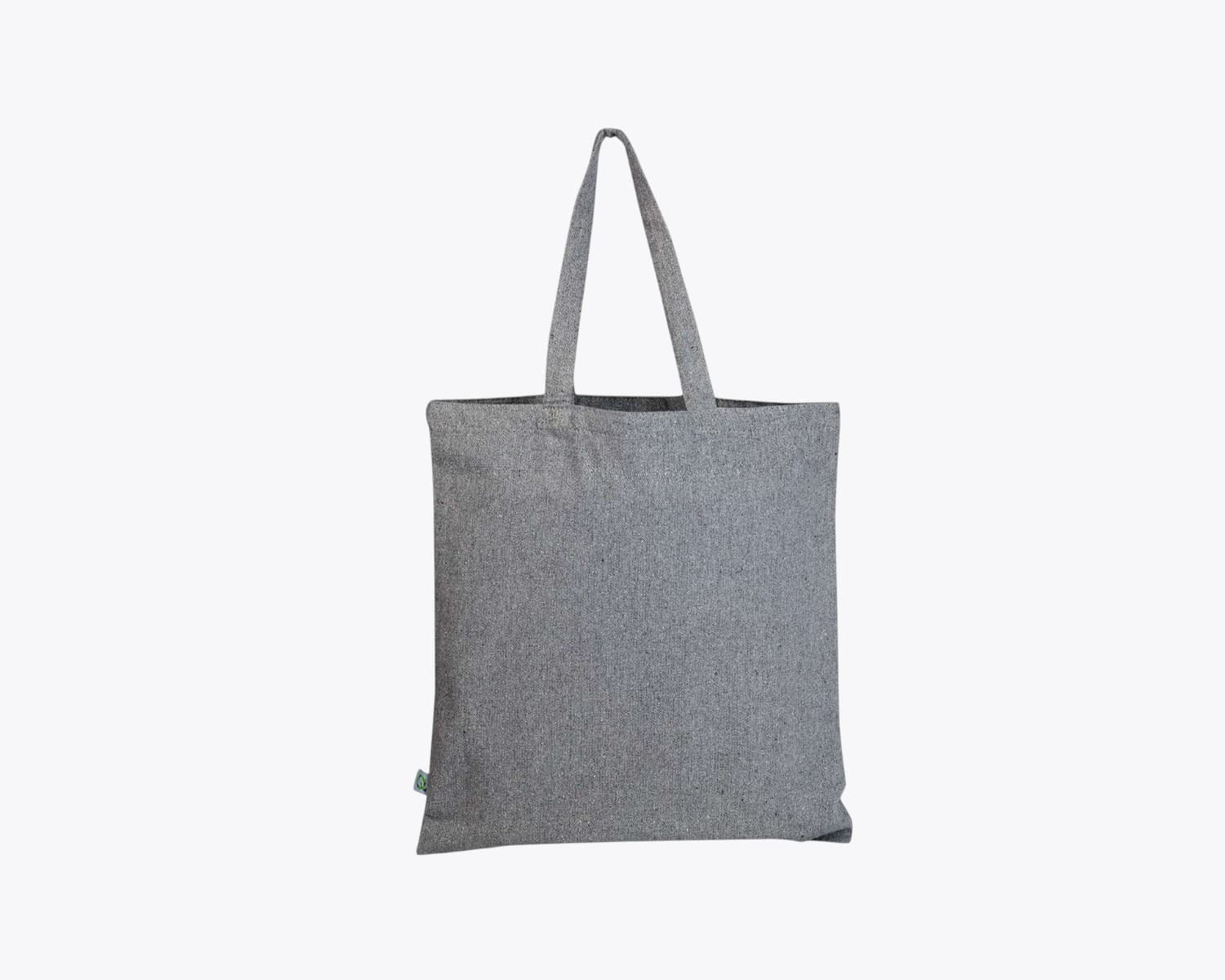 Q-Tees S800 Sustainable Canvas Bag in Steel Grey (size:one size fits most, view:front)